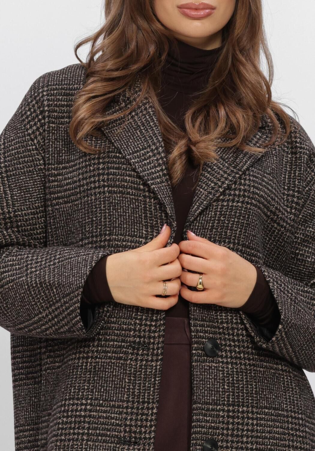 Bruine WITHBLACK Mantel WBLVISTA CHECKED COAT - large