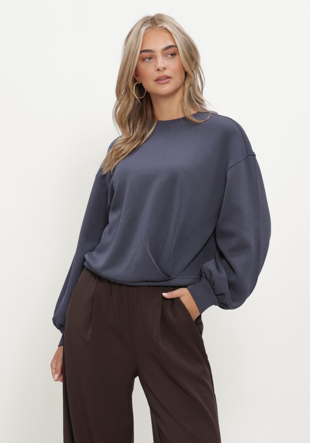 MSCH COPENHAGEN Chandail MSCHBROOKE IMA Q SWEATSHIRT Bleu fonc&eacute; - large