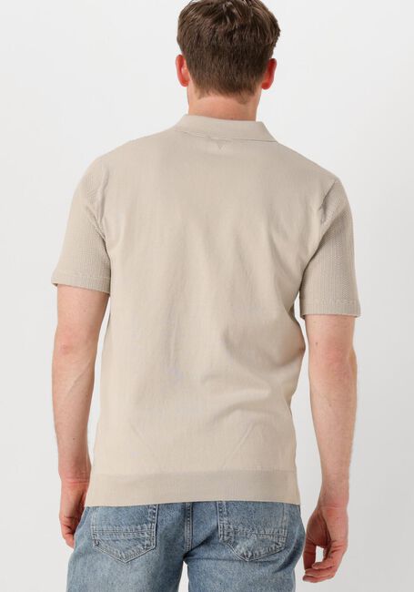Beige PURE PATH Polo REGULAR FIT POLO SS KNITWEAR - large