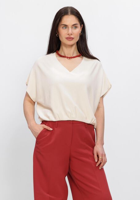 SUMMUM V-NECK SWEATER VISCOSE BLEND KNIT Pulls & Gilets Blanc - large