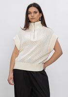 SIMPLE Haut SHORT SLEEVE TOP Cr&egrave;me