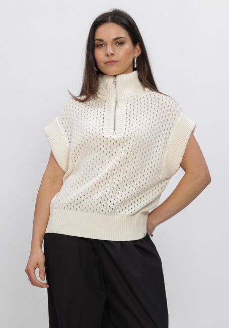 SIMPLE Haut SHORT SLEEVE TOP Cr&egrave;me - large