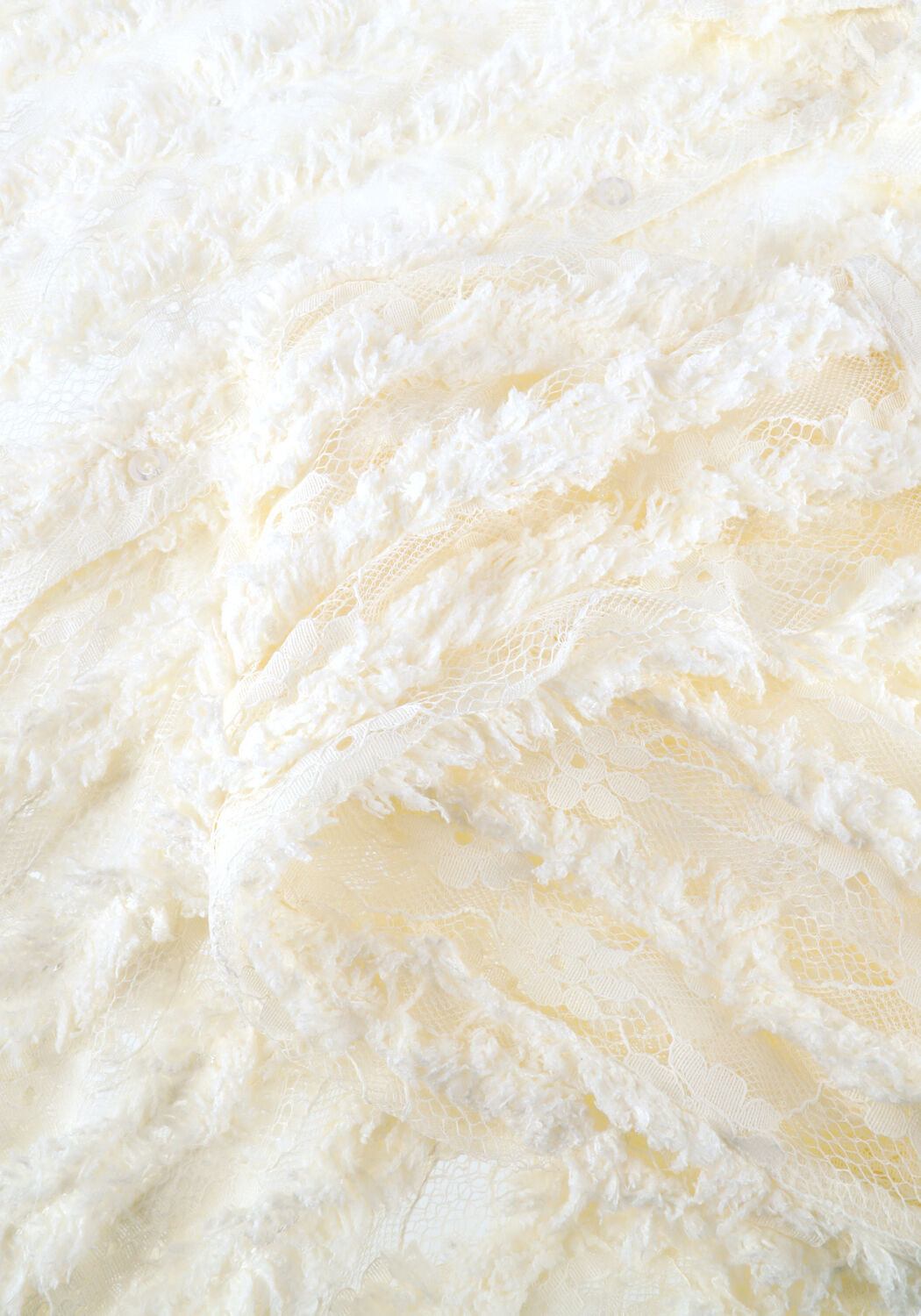 Gebroken wit Y.A.S.  YASFRAYLY LS SHIRT - large