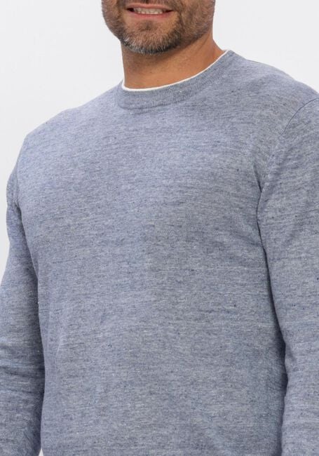 GENTILUOMO Pull ROUND NECK LS en bleu - large