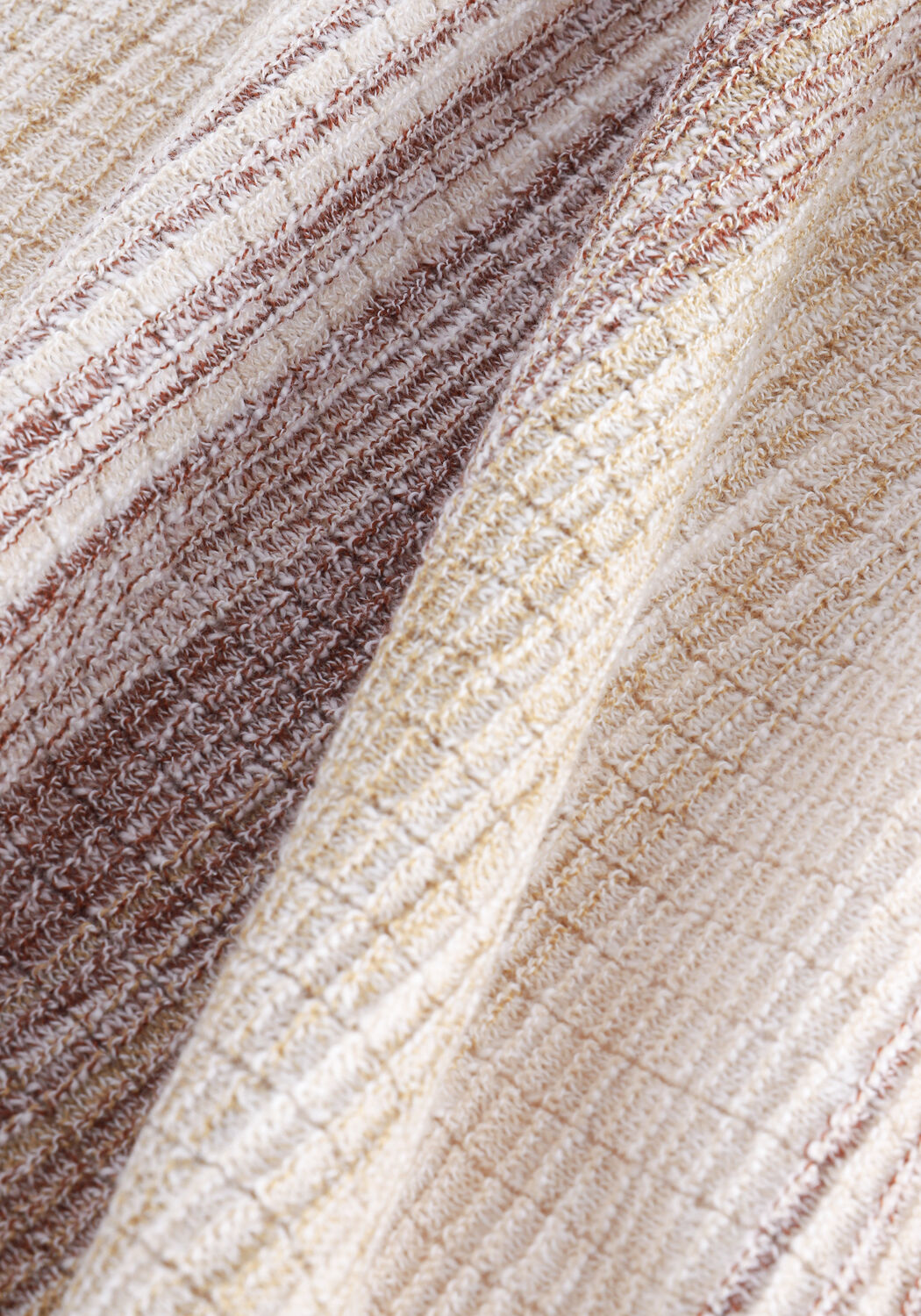 Zand CAST IRON Trui R-NECK COTTON SLUB STRIPE - large