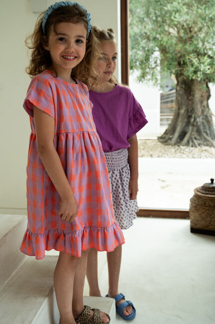 Multi PETIT BLUSH Mini jurk JULIE DRESS CHECK - large