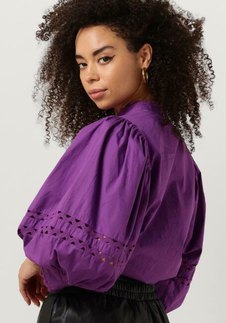 Paarse ANTIK BATIK  RODA BLOUSE - large