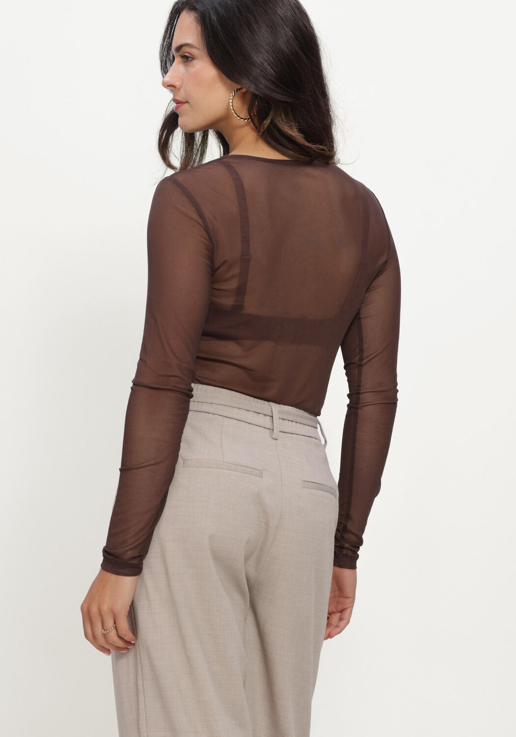 MSCH COPENHAGEN Haut MSCHJANIE ILLENORA TOP en marron - large