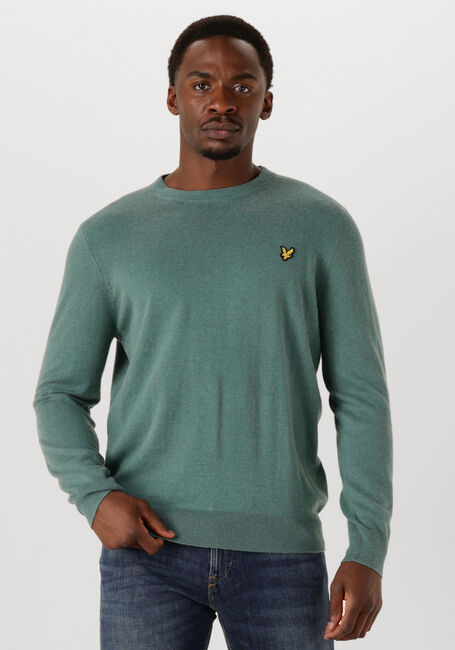LYLE & SCOTT Pull COTTON MERINO CREW NECK JUMPER en vert - large