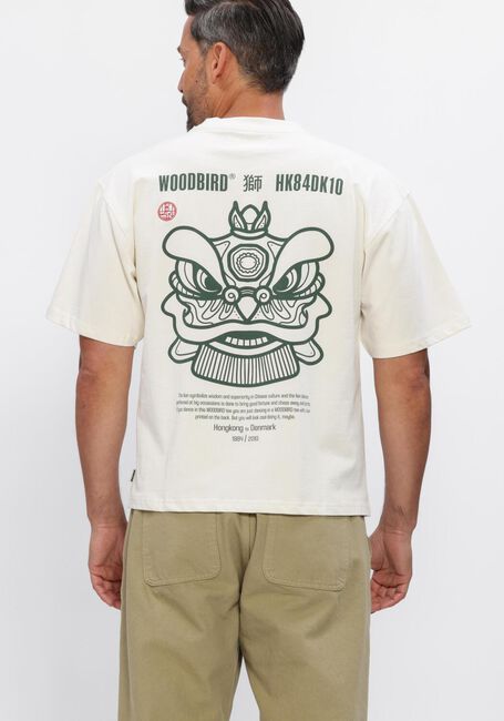 WOODBIRD T-shirt WBBAINE LION TEE Cr&egrave;me - large