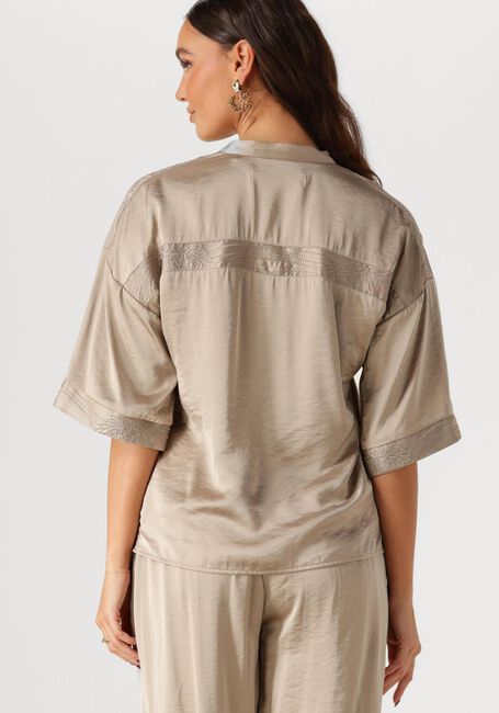 NUKUS Haut NINA TOP SILKY en marron - large