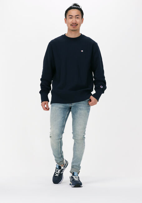 Donkerblauwe CHAMPION Sweater CREWNECK SWEATSHIRT - large