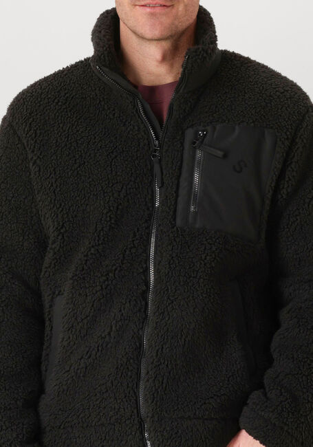 Zwarte STR&Oslash;M Clothing Teddy jas Sherpa - large