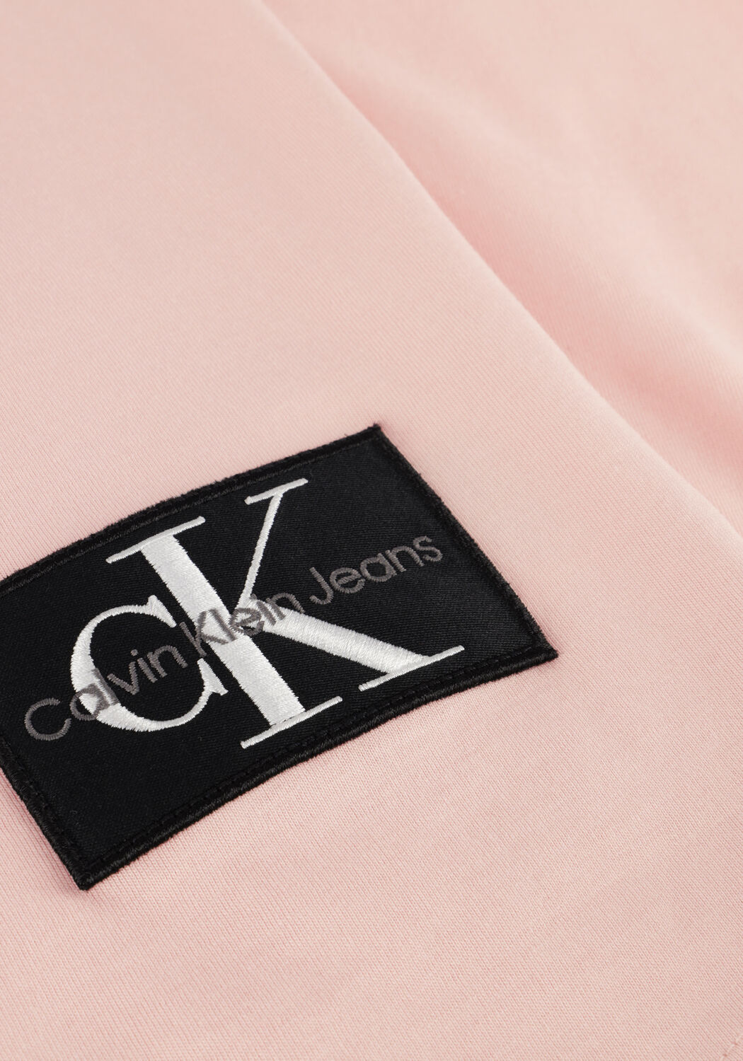 Lichtroze CALVIN KLEIN T-shirt BADGE TURN UP SLEEVE - large