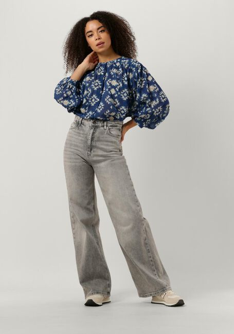 Blauwe BY-BAR  LUCY MADRAS BLOUSE - large