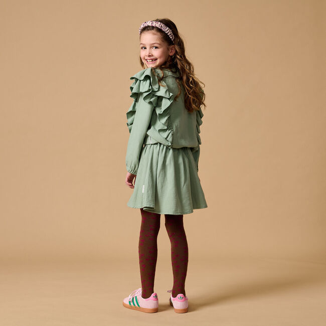 Groene PETIT BLUSH Minirok ROMANTIC SKIRT - large