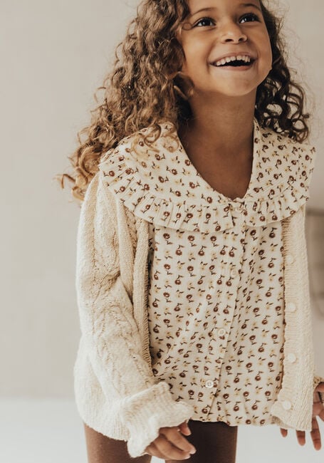 BAJE STUDIO SHORTSLEEVE BLS Blouses en beige - large