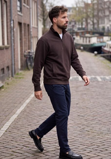 Donkerblauwe BOSS ORANGE Chino CHINO_TAPERED - large