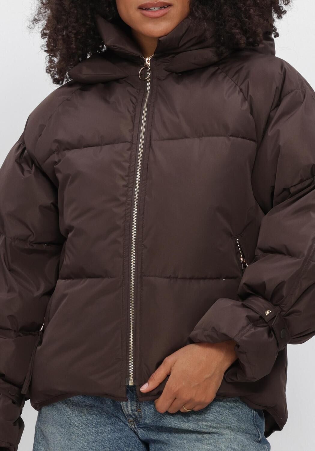 WITHBLACK Veste matelass&eacute; WBLKYLIE REAL DOWN JACKET en marron - large