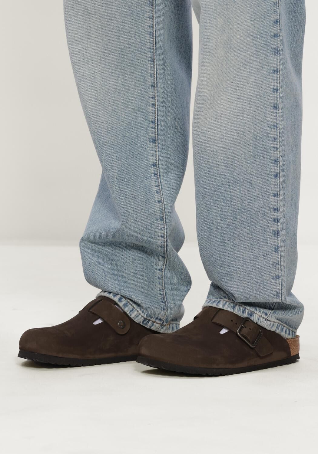 BIRKENSTOCK BOSTON WIRE BUCKLE Chaussures &agrave; enfiler en marron - large