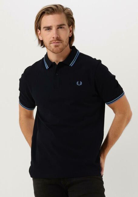 FRED PERRY Polo TWIN TIPPED FRED PERRY SHIRT Bleu foncé - large