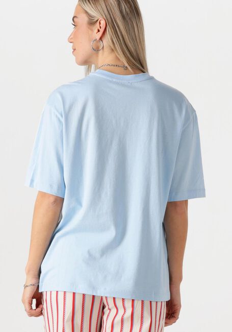 Lichtblauwe REFINED DEPARTMENT T-shirt MAGGY - large