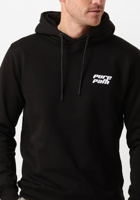 Zwarte PURE PATH Trui REGULAR FIT SWEATERS HOODIE302 - large