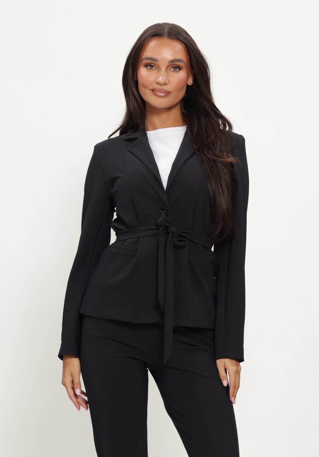 STUDIO ANNELOES Blazer Elin bonded blazer en noir - large