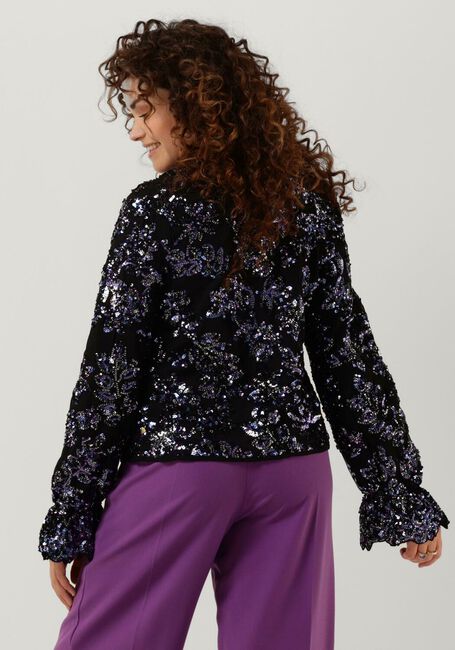 Donkerblauwe FABIENNE CHAPOT  SASSY SEQUIN TOP - large