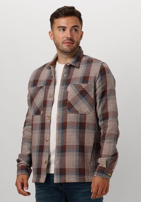 Bruine CAST IRON Overshirt LONG SLEEVE SHIRT HEAVY CHECK - large