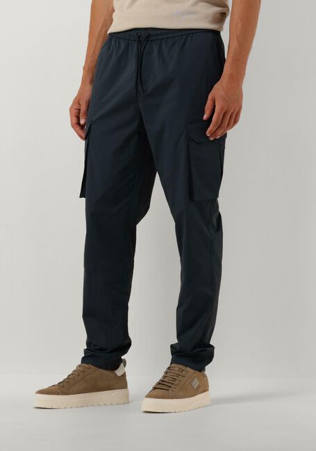 PURE PATH Pantalon cargo CARGO PANTS WITH CORDS Bleu foncé - large