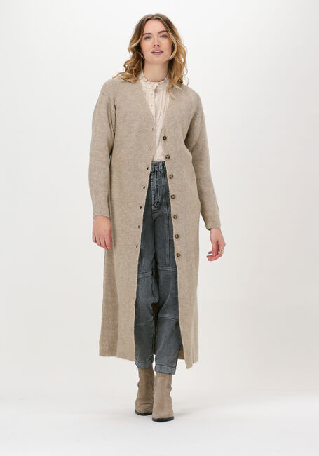 ANOTHER LABEL Robe midi SMASTEIN DRESS L/S en beige - large