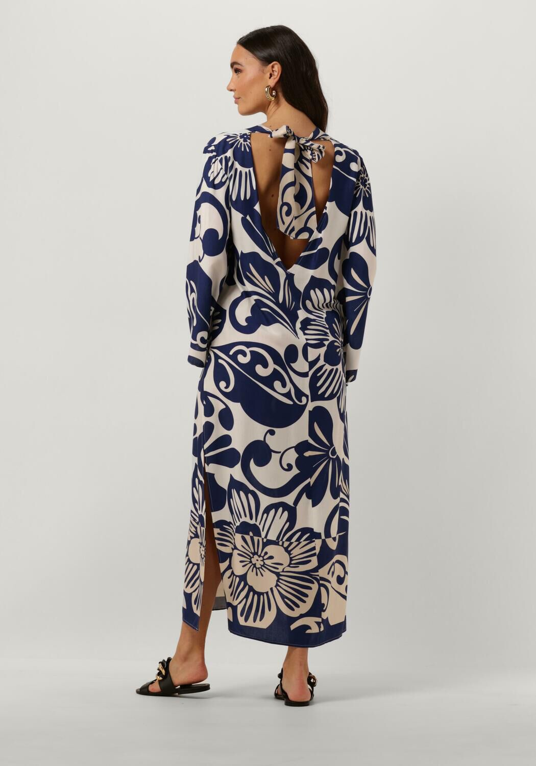 Jurk blauw wit online