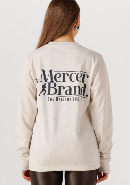 Ecru MERCER AMSTERDAM Trui THE MERCER LONG-SLEEVE - large