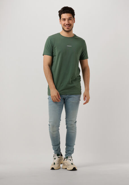 PUREWHITE T-shirt TSHIRT WITH SMALL LOGO ON CHEST AND BIG BACK PRINT Vert foncé - large