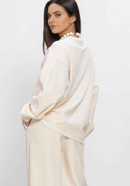 ALIX THE LABEL Chandail LADIES KNITTED BALLOON SLEEVE SWEATER Cr&egrave;me - large