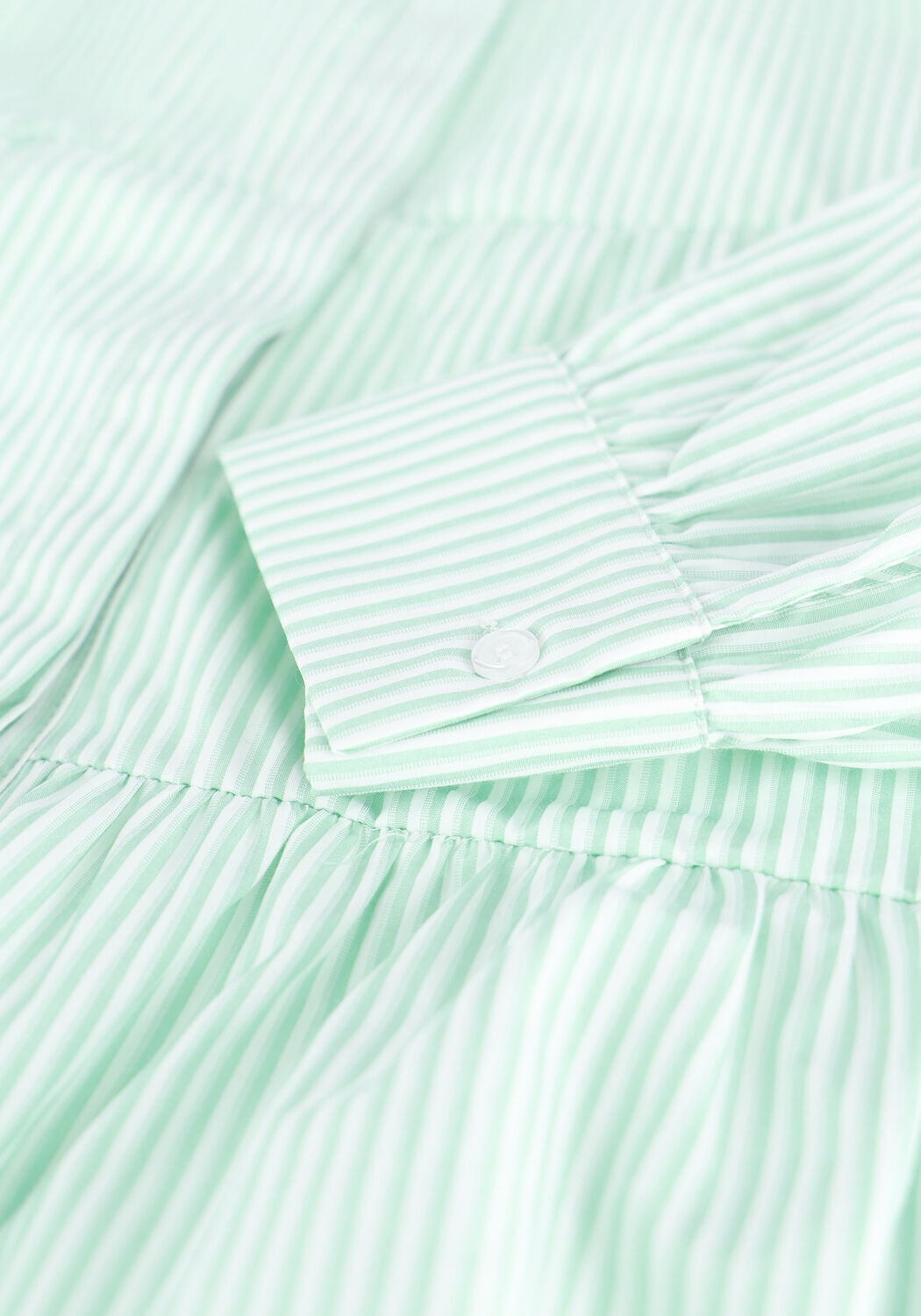 Groene NEO NOIR  RICA STRIPE SHIRT - large