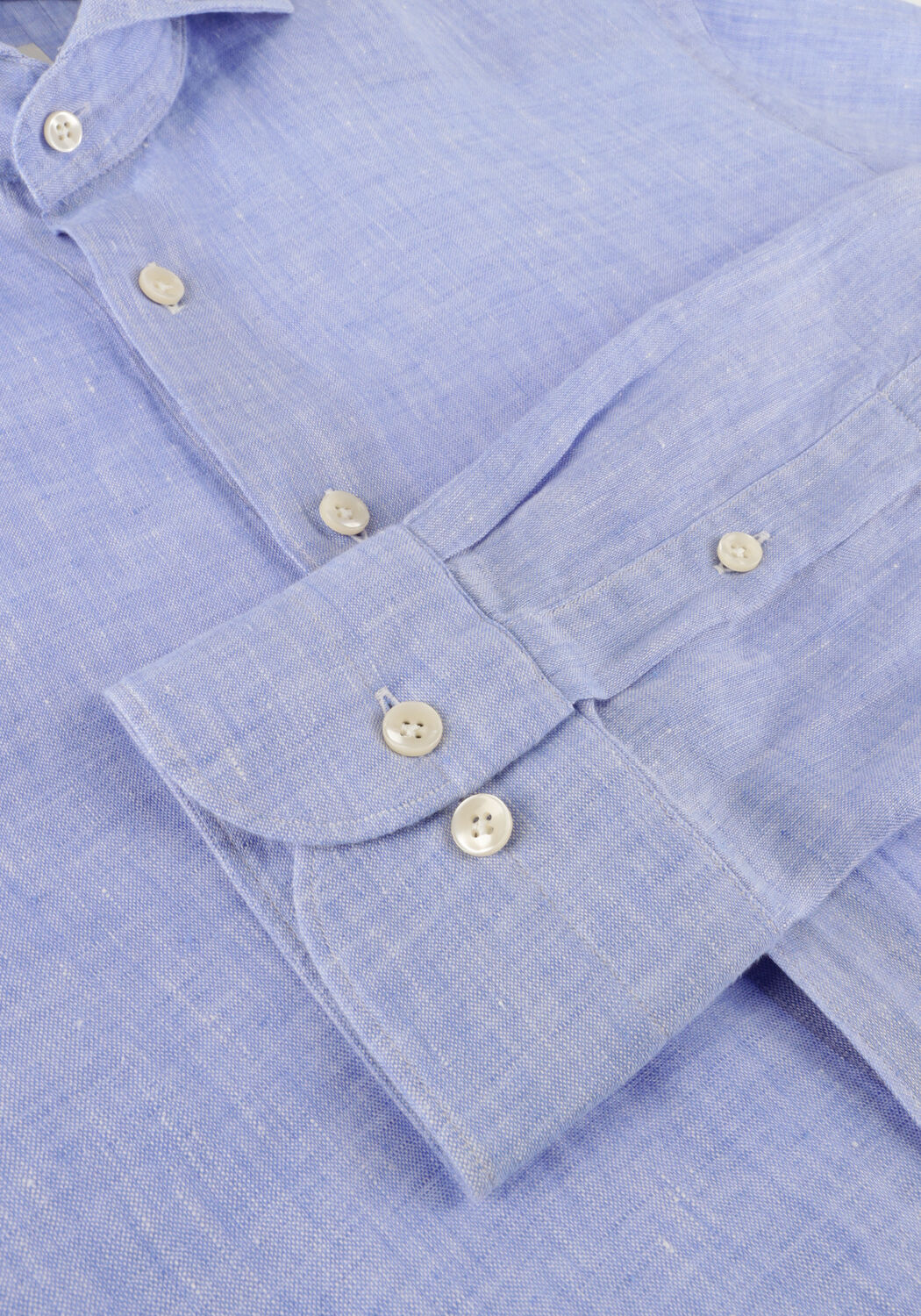 Lichtblauwe PROFUOMO Casual overhemd PPUH10026 - large