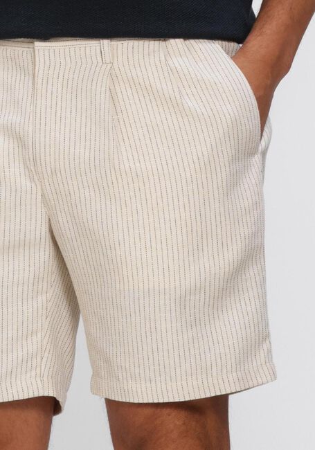 PROFUOMO Pantalon courte SHORT STRIPE en beige - large