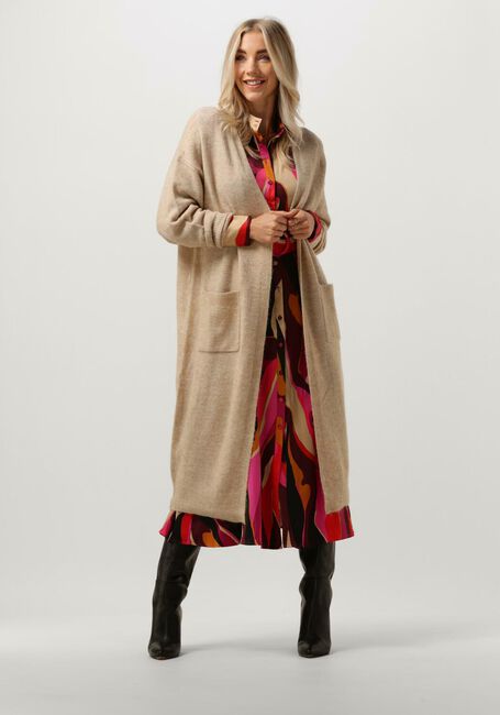 Y.A.S. Gilet YASBALIS LS LONG KNIT CARDIGAN Sable - large