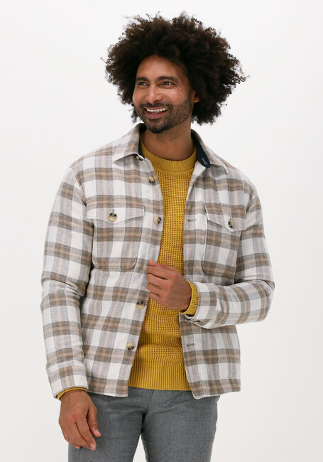 SELECTED HOMME Surchemise SLHMARVIN OVERSHIRT JKT W en beige - large