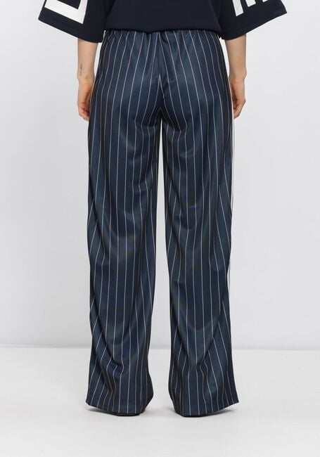 Donkerblauwe HAUTE L'AMITI&Eacute; Broeken/jumpsuits BAGGY PIN STRIPE TRACK TALL PANTS - large