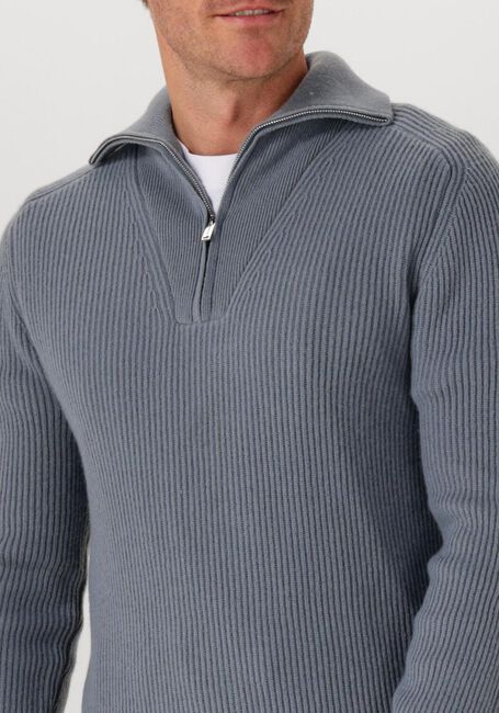 PROFUOMO Pull PULLOVER HALF ZIP en gris - large
