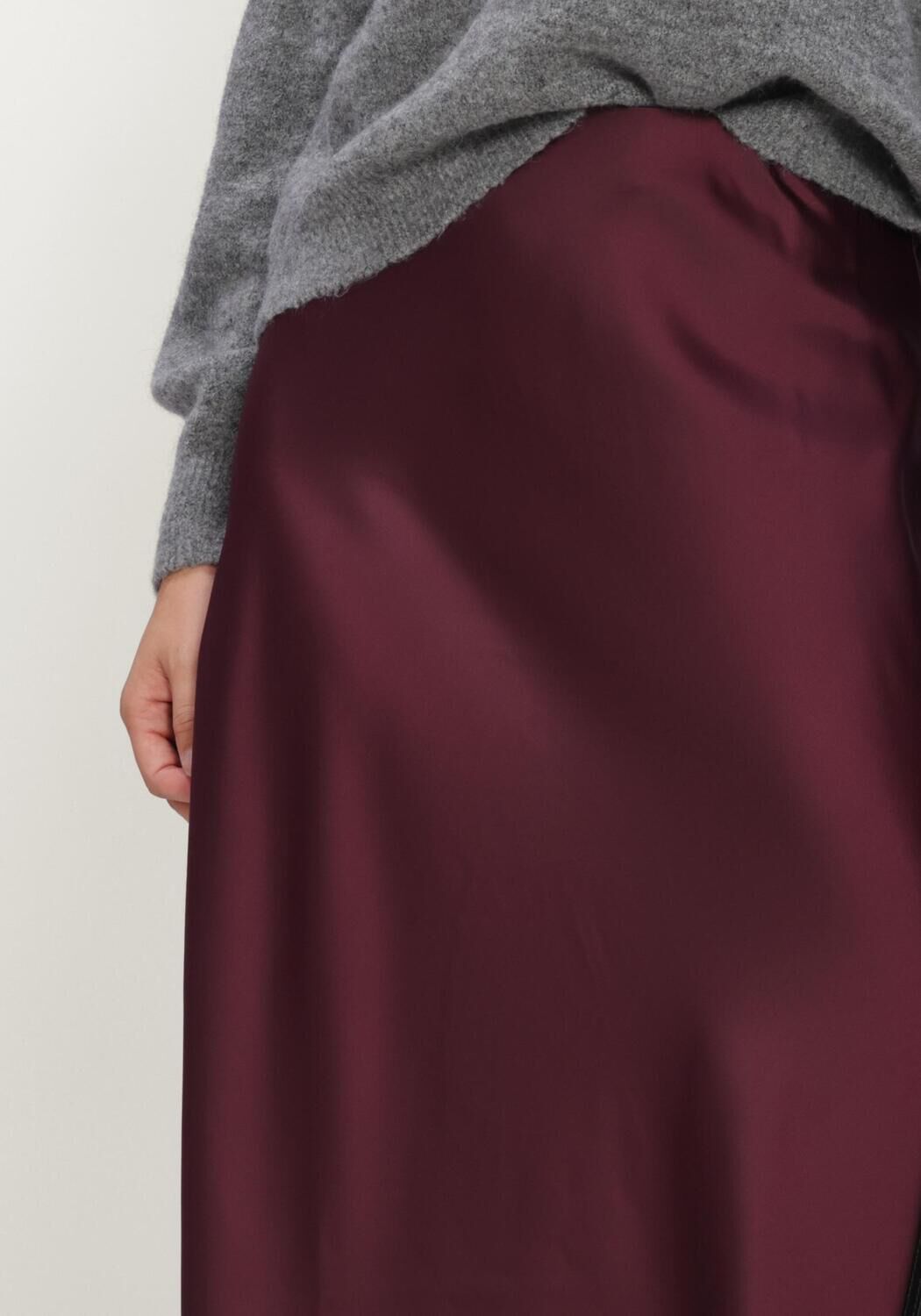 Y.A.S. Jupe midi YASPELLA HW MIDI SKIRT S. NOOS Bordeaux - large
