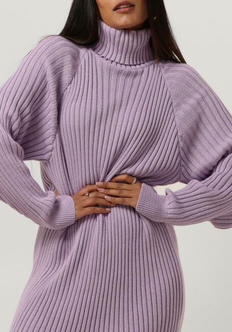 Y.A.S. Robe midi YASMAVI KNIT MIDI ROLLNECK DRESS Lilas - large