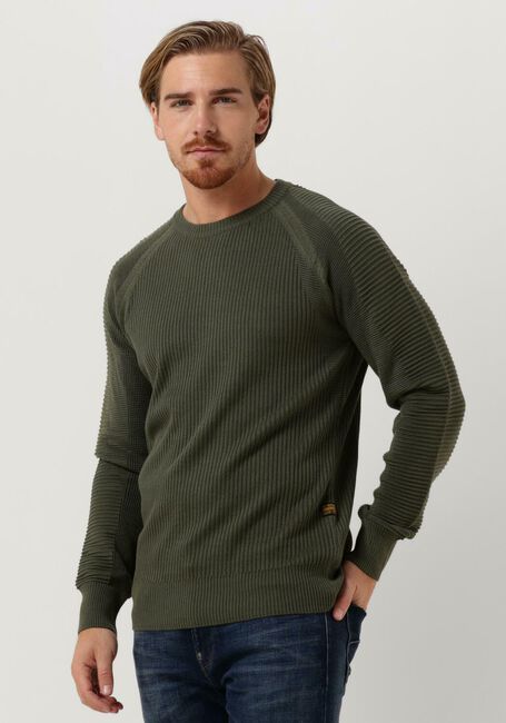 G-STAR RAW Pull 3D BIKER R KNIT en vert - large