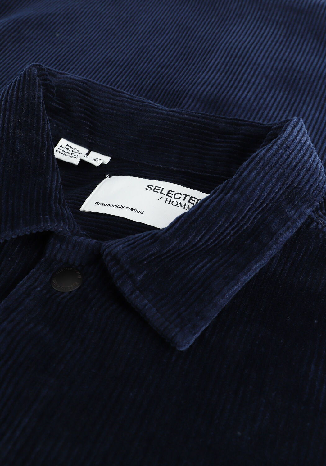 SELECTED MEN Surchemise SLHLOOSEDECKER OVERSHIRT LS CO en bleu - large