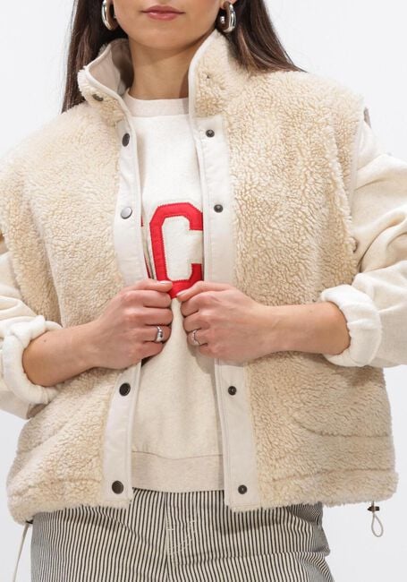 BY-BAR Veste sans manches STEVE SLEEVELESS JACKET &Eacute;cru - large