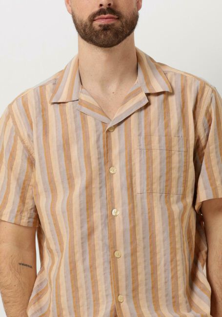 FORÉT Chemise décontracté OTTER SEERSUCKER SS SHIRT en marron - large