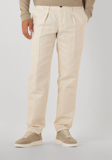 Creme PROFUOMO Chino TROUSER RF HERRINGBONE - large
